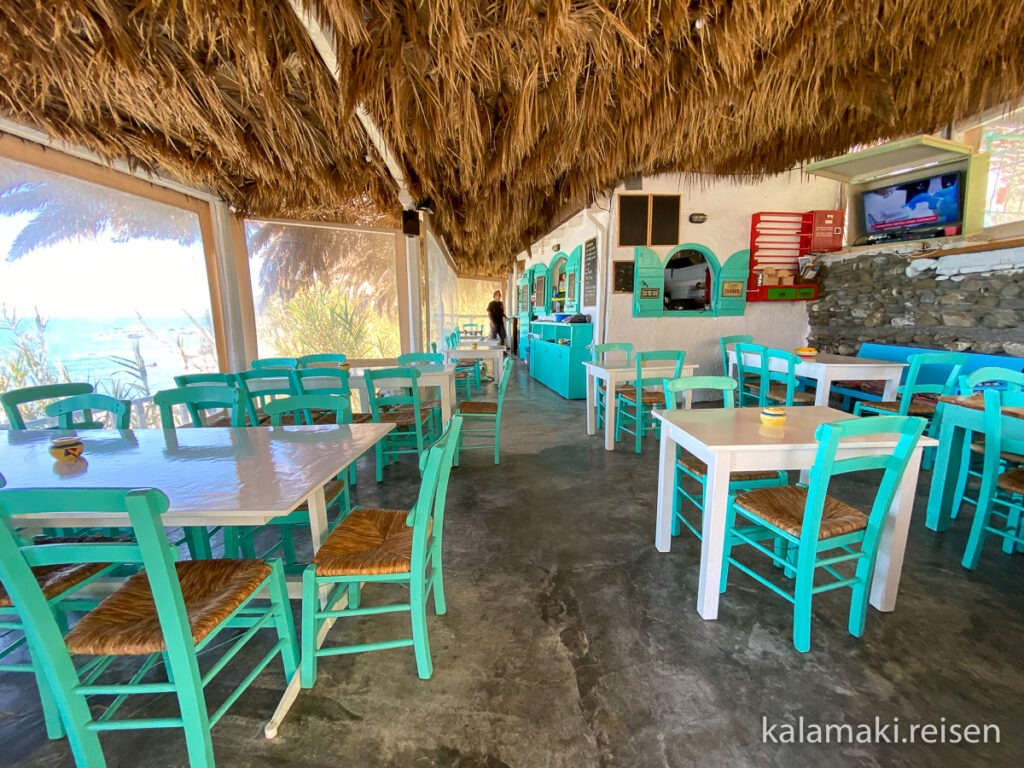 Unsere Lieblings-Strandtaverne im Süden: Taverne Agios Georgios - nur auf Schotterpiste erreichbar