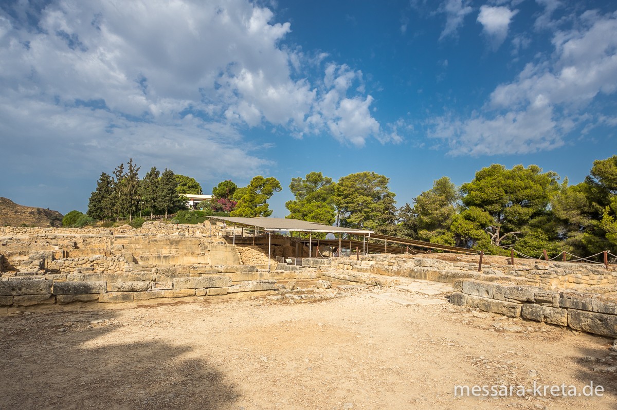 Ansichten der minoischen Palastanlage, Phaistos, Kreta