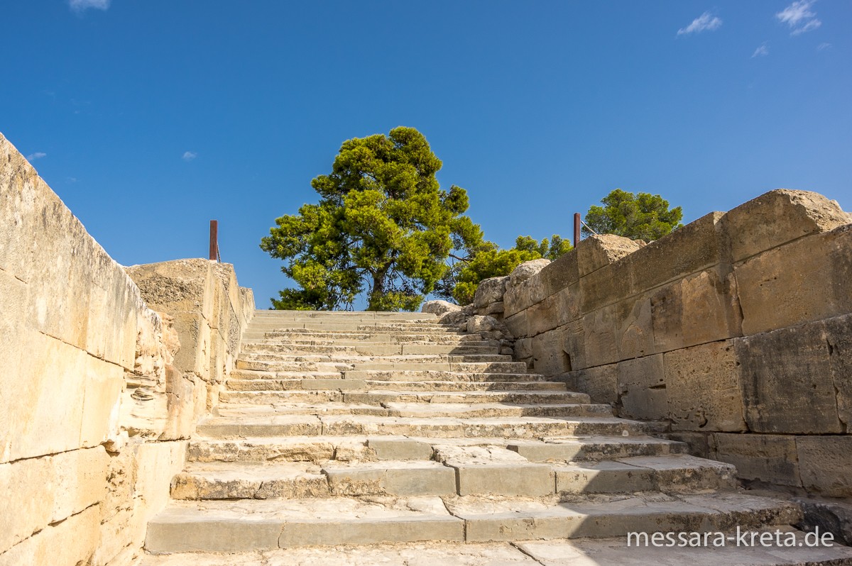 Ansichten der minoischen Palastanlage, Phaistos, Kreta