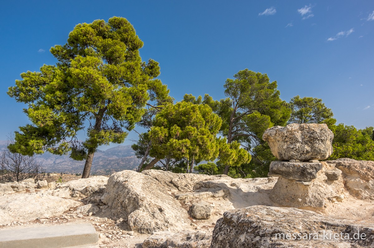 Ansichten der minoischen Palastanlage, Phaistos, Kreta