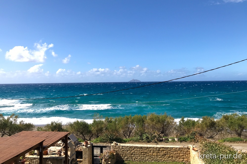 Finikas in Kalamaki - Blick vom Balkon