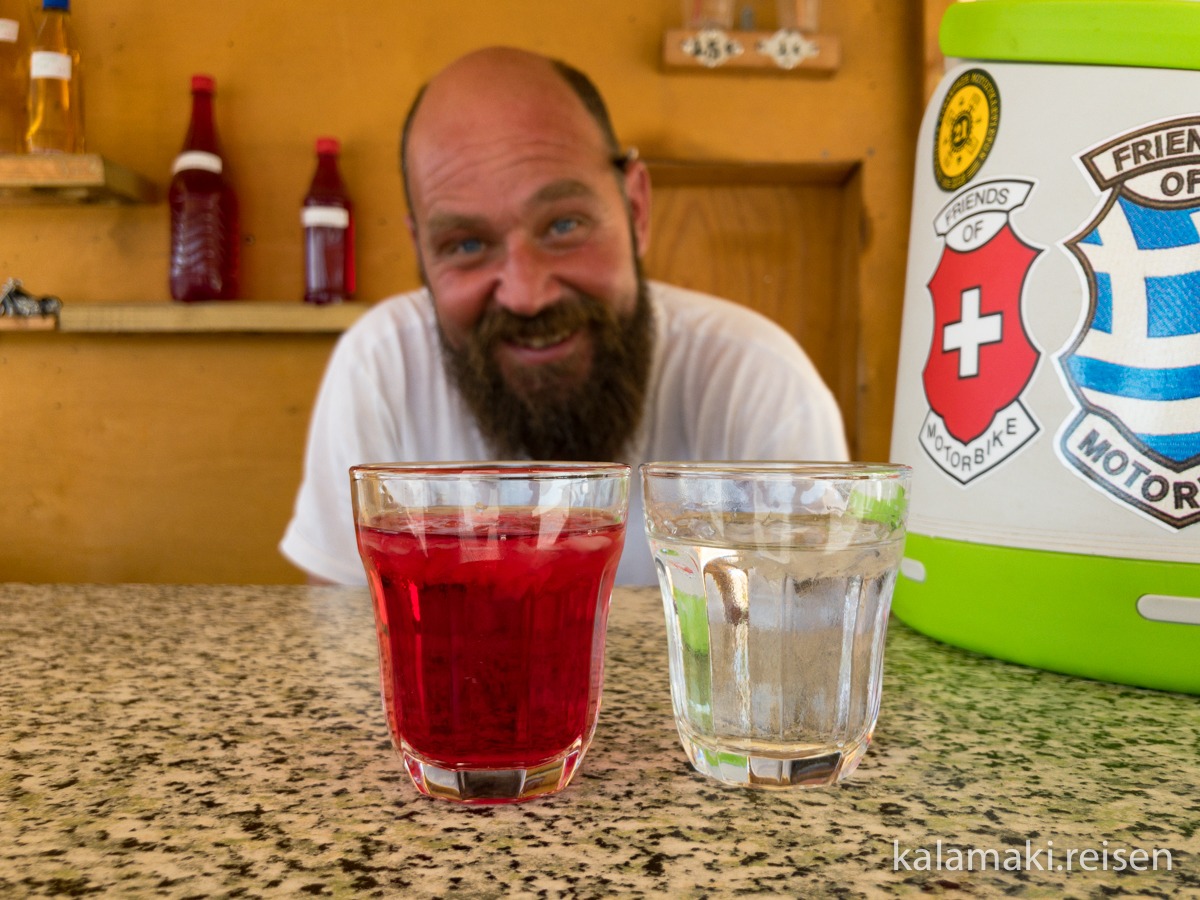 Lecker Kanelada mit Raki und ein Weißwein...