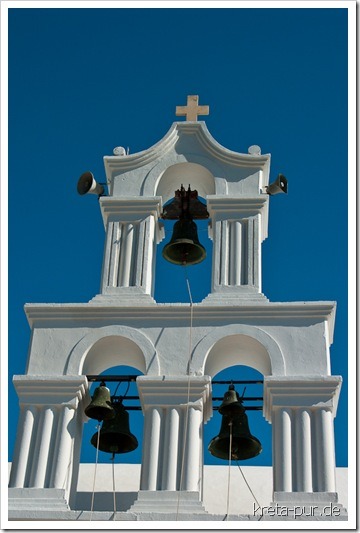 Glocken der Kirche in Kouses, Messara, Südkreta