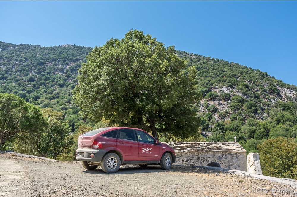 The Best Car Rental, Ssangyong Actyon 4x4, oberes Rouvas-Plateau