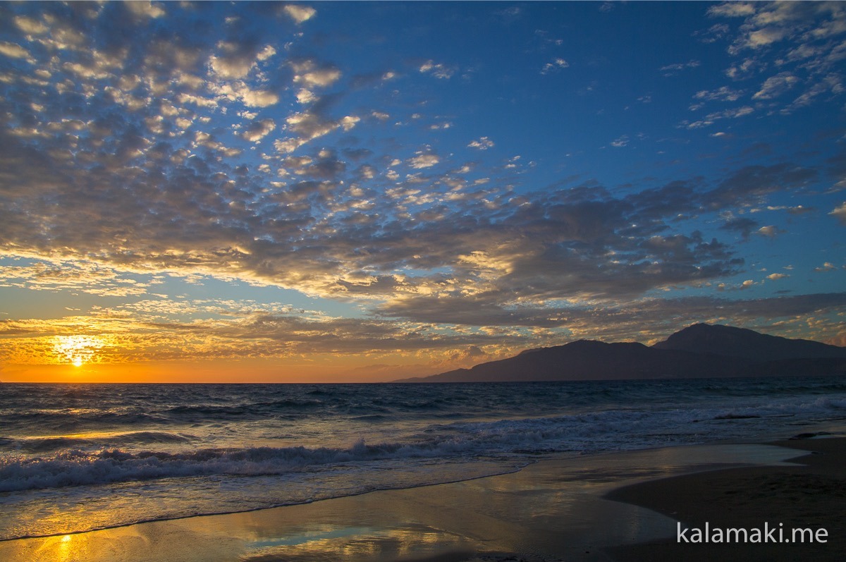 Kreta - Sonnenuntergang in Kalamaki