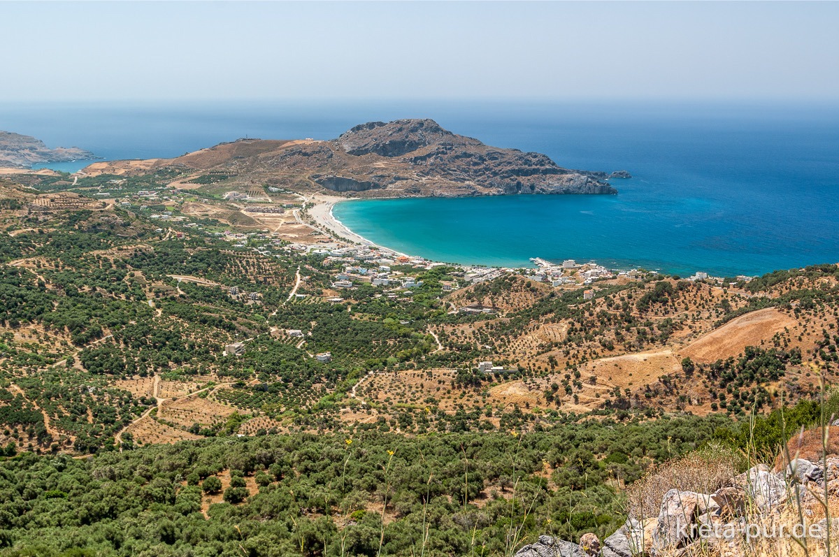 Blick auf Plakias im Süden Kretas