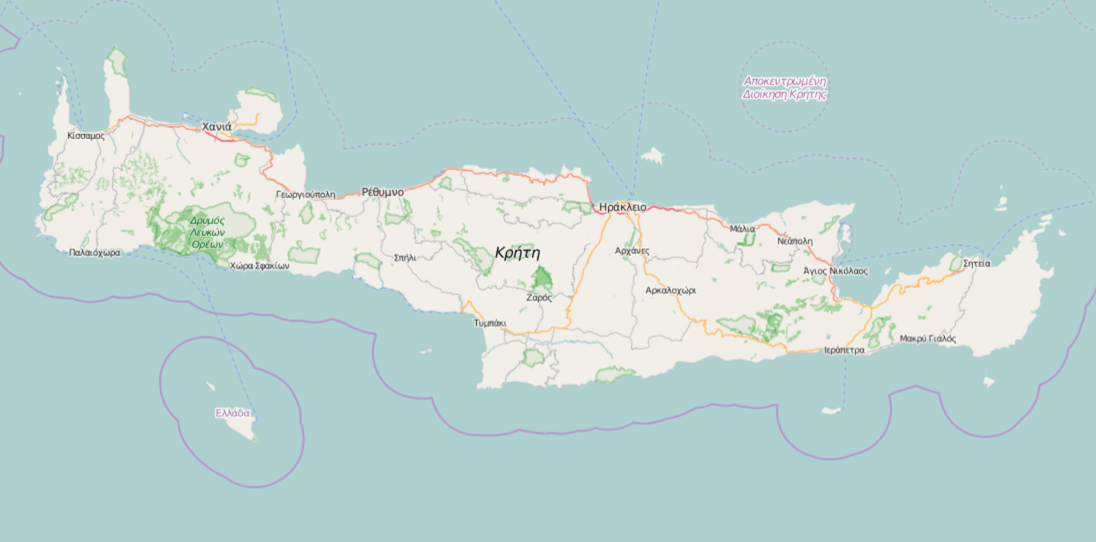 Kreta OSM Karte