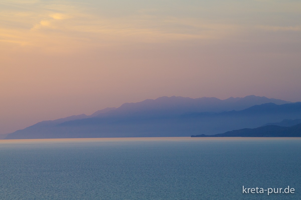 Abendstimmung im Süden Kretas, Kalamaki