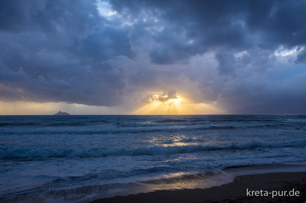 Sonnenuntergang in Kalamaki, 03.05.2016