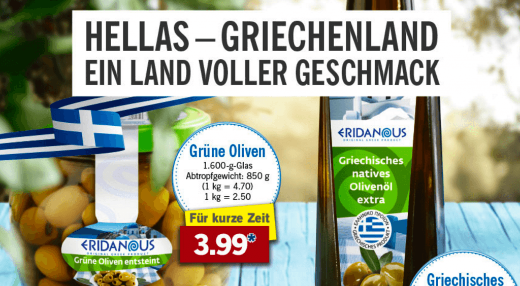 Griechische Woche bei Lidl...