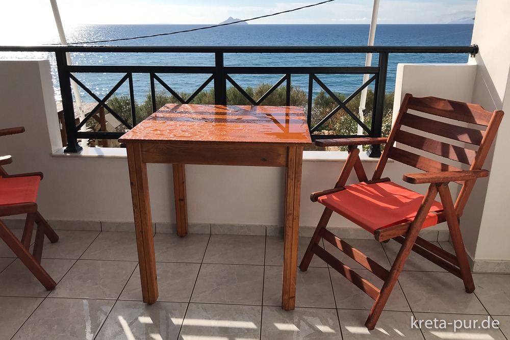 Apartments Finikas - Blick vom Balkon