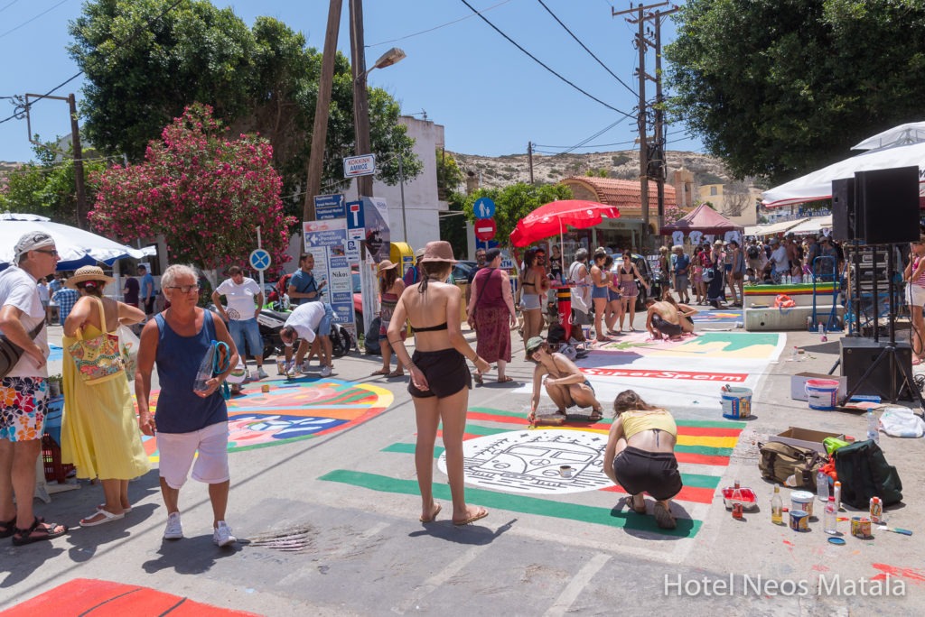 Matala Streetpainting - im Juni immer ein tolles Ereignis