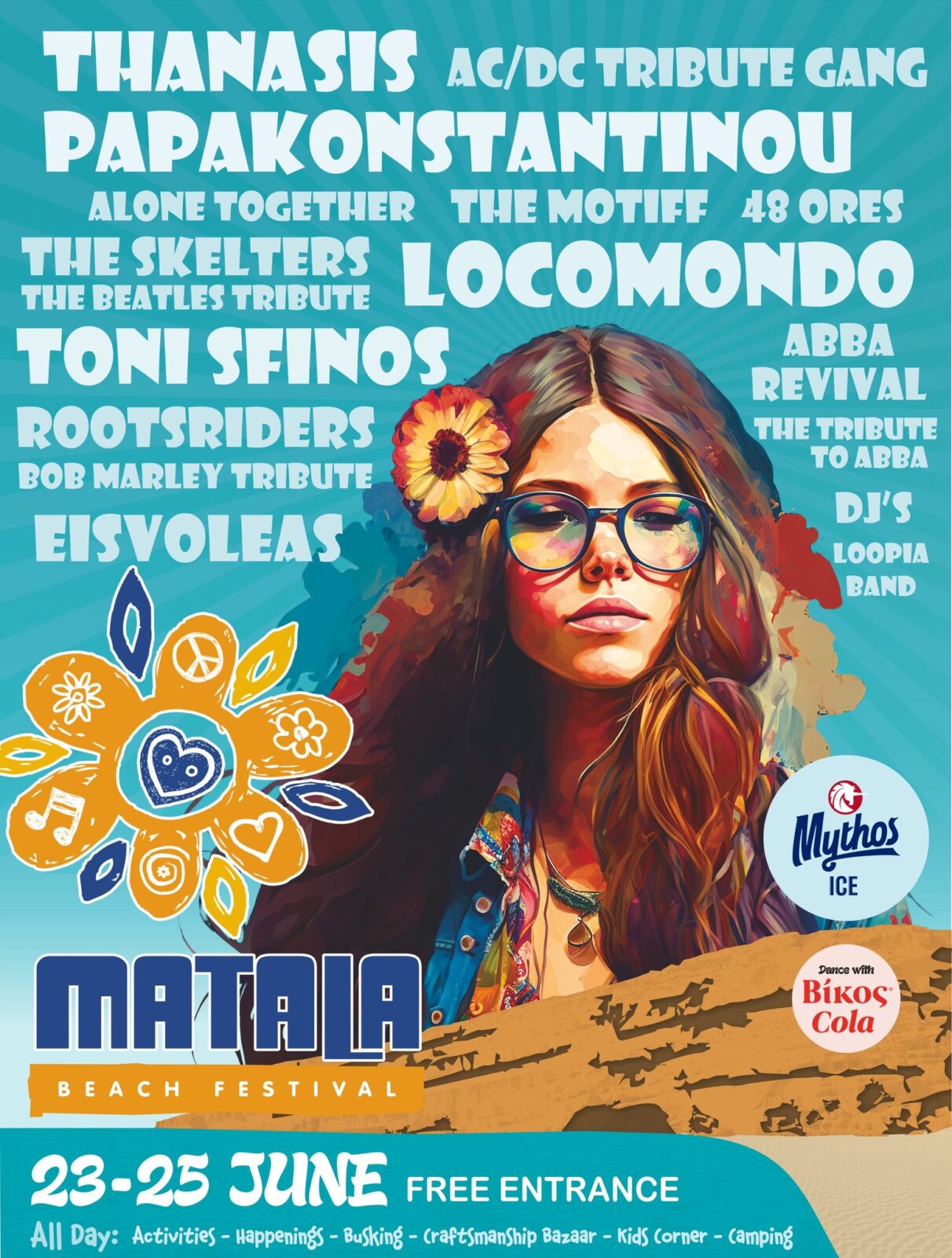 Das LineUp des 2023er Matala Beach Festivals