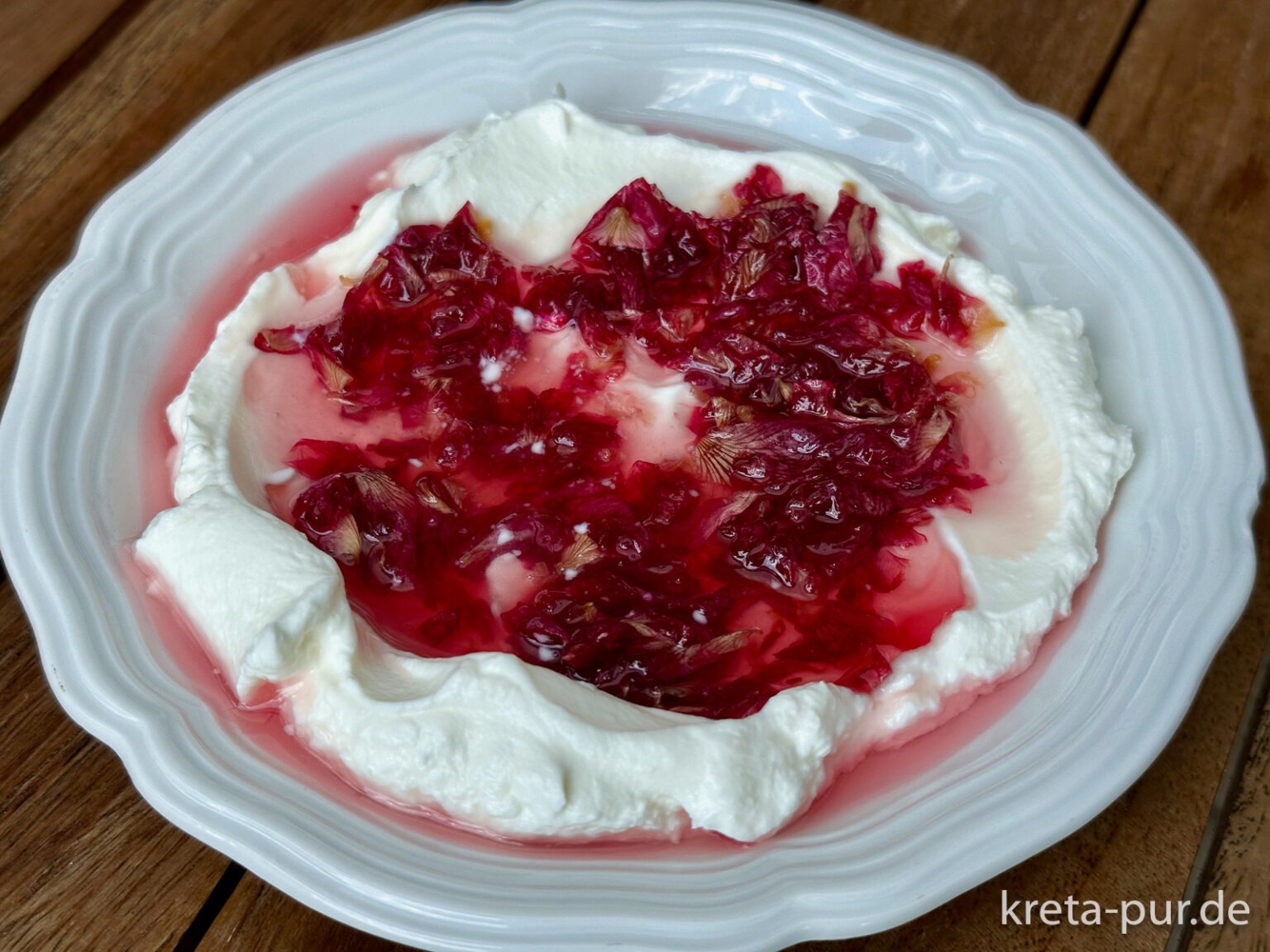 Rezept Löffelsüßigkeit Rose erster Versuch Kreta pur
