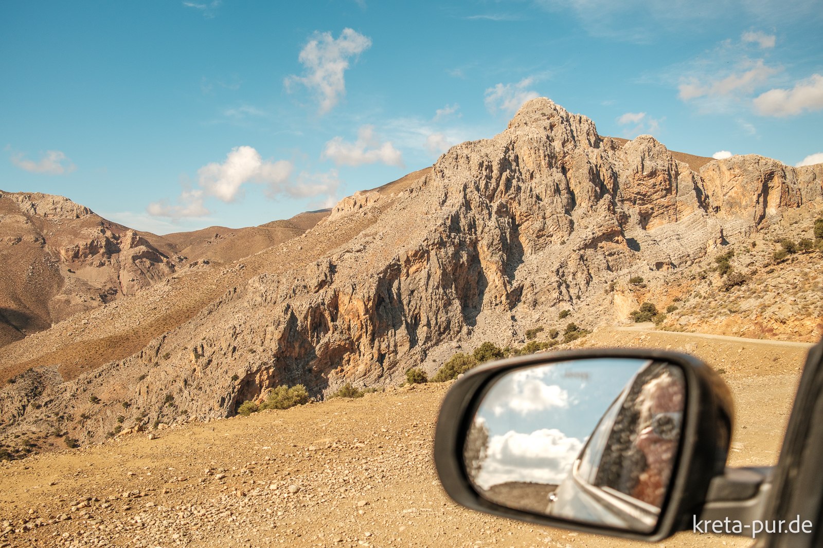 Unterwegs mit dem Mietwagen in den Asterousia-Bergen